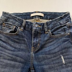 Eunina Greta mid rise skinny roller crop Jean, size 1